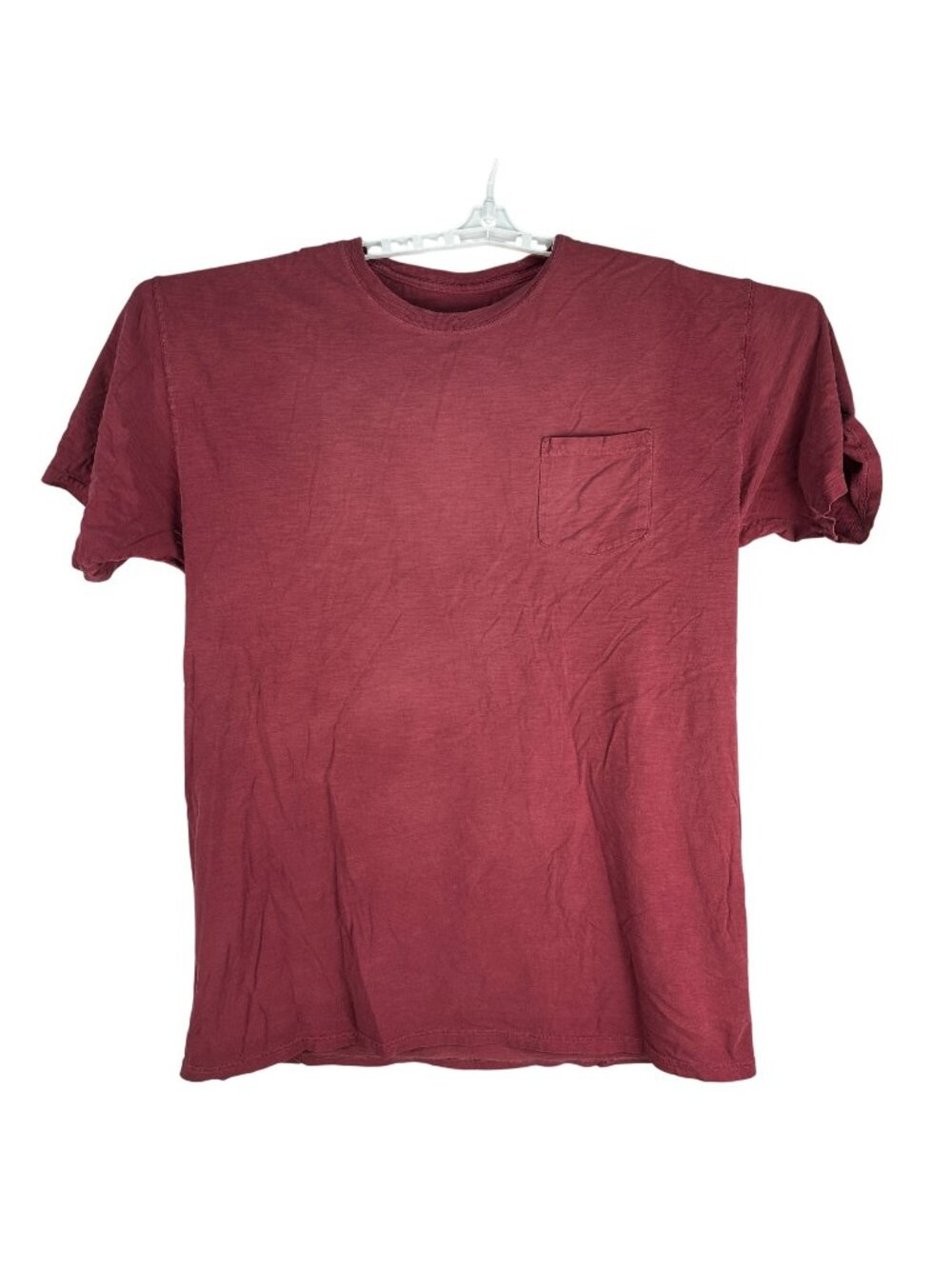 Hanes ComfortSoft Mens Pocket T-Shirt Large Red Casual Soft Cotton Crewneck Tee